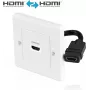 HDMI seinapistikuplaat PureLink X-HW001-1 ühe pordiga süvistatud HDMI väljund seinapaigalduseks