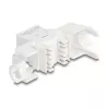 Keystone-moodul DELOCK 90722 lame RJ-45 valge, 16×36×20,8 mm