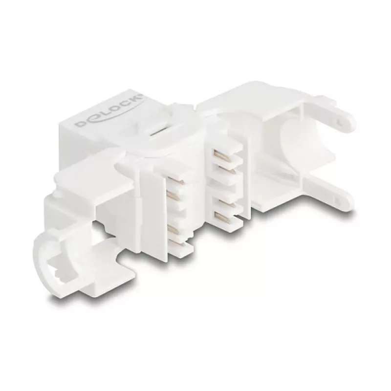 Keystone-moodul DELOCK 90722 lame RJ-45 valge, 16×36×20,8 mm