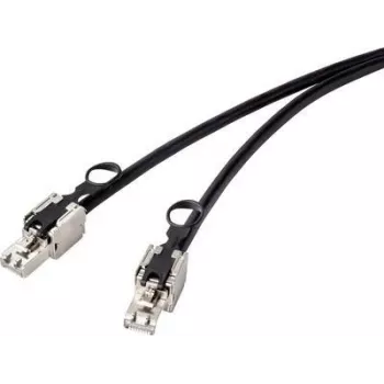 Renkforce RF-4538214 võrgukaabel must 0,25 m Cat6a S/FTP (S-STP) (RF-4538214)