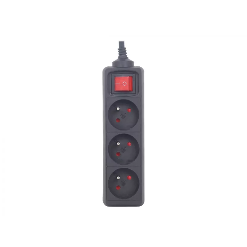 Gembird EG-PSU3F-01 piksekaitse must 3 AC-pistikupesa 230 V 0,6 m