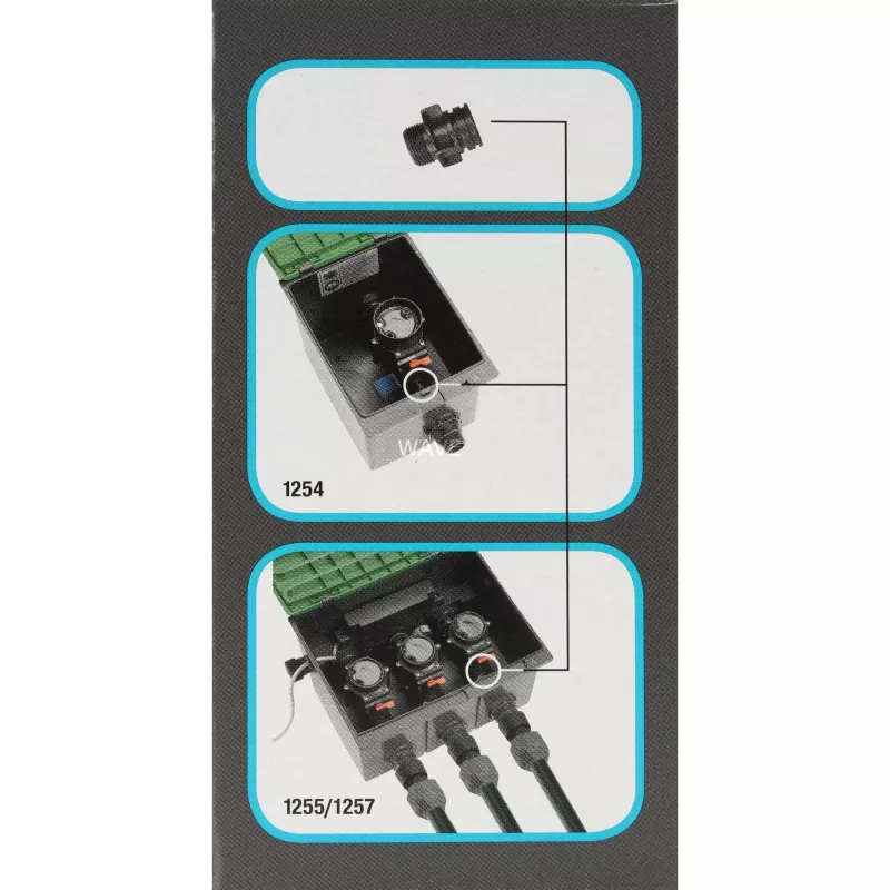 aiadushi tarvik Gardena 5319-20 must, ühildub Ventilbox V1 V3