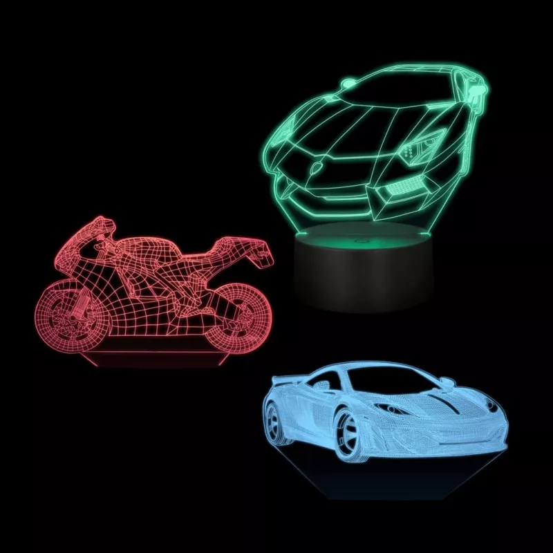 LED-sõiduki RGB 3D-valguskaunistus MANTA SNL120RGB — RGB-lamp autodele ja mootorratastele