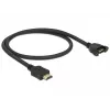 HDMI kaabel DeLOCK 85463 0,5 m tüüp A-pistik emasele must