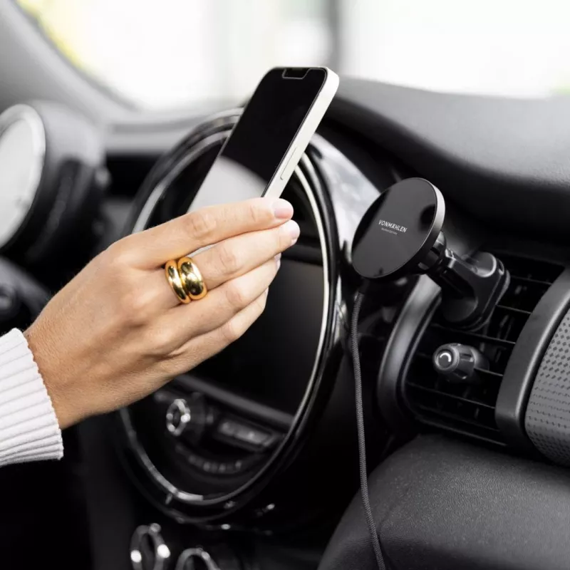 Vonmählen Aura Car magnetiline juhtmevaba autolaadija, must