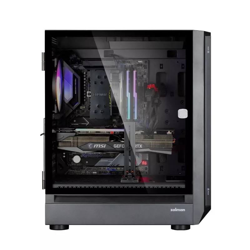 Arvutikorpus Zalman i6 Must, ATX, must
