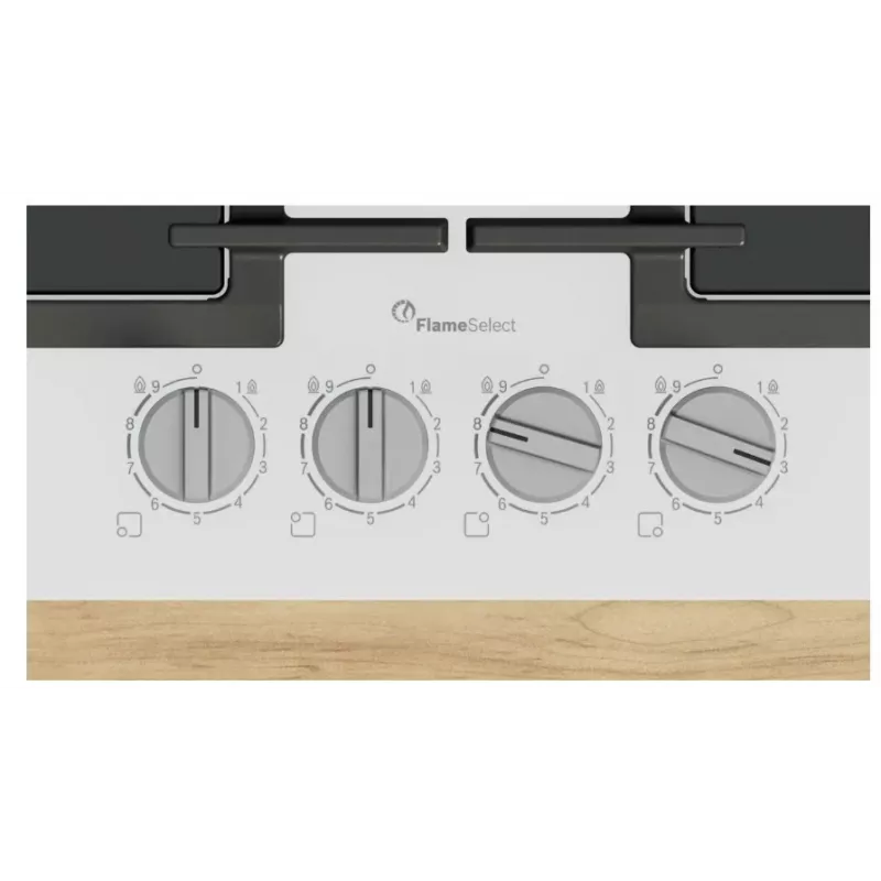 Sisseehitatud gaasipliit Bosch PPP6A2I40, 4 tsooni, malmist restid, must, 590×520×54 mm, pöördnupu juhtimine