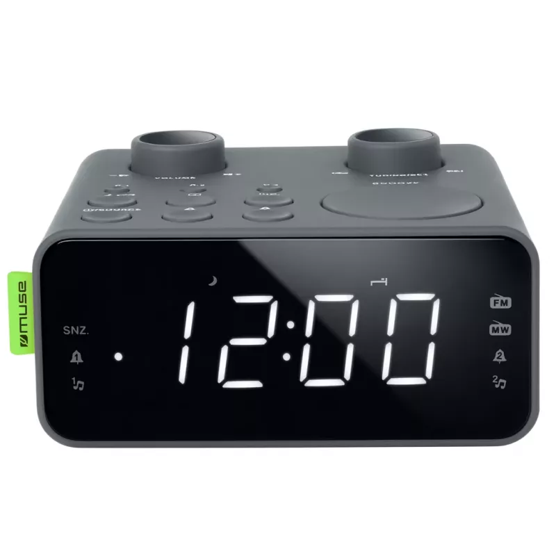 Muse Dual Alarm Clock Radio | M-17 LG | Äratusfunktsioon | AUX-sisend