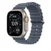 49mm Anchor Sinine Ocean Band Extension - Natural Titanium Finish