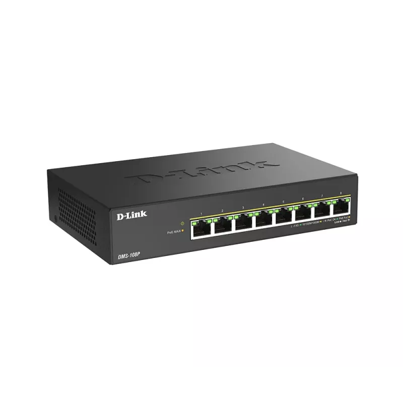 Mittehallatav kommutaator D-Link DMS-108P/E 8-pordiline 2.5G PoE++ 40 Gbit/s