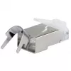 Varjestatud RJ45-pistik EQUIP Cat 8.1, isane, hõbedane, 50 tk, 11,7×22,5 mm, 3,7 g