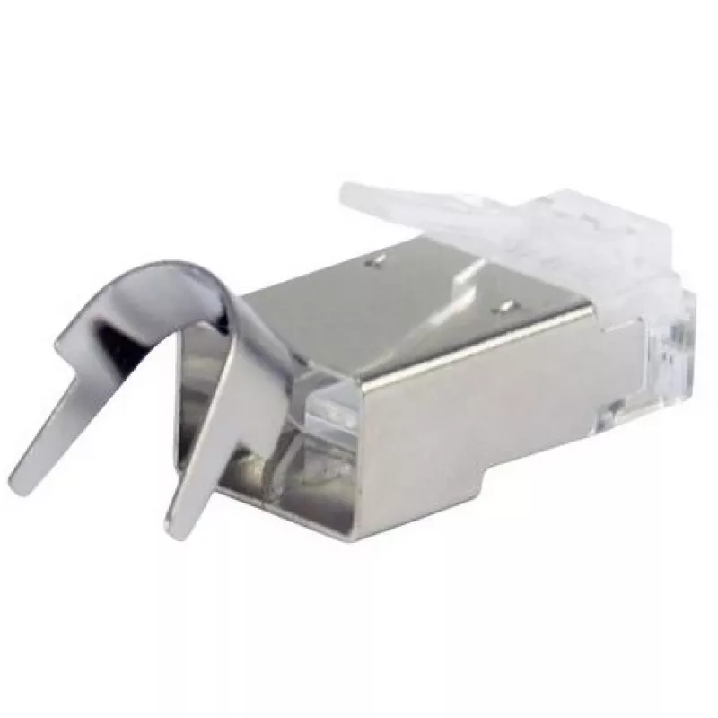 Varjestatud RJ45-pistik EQUIP Cat 8.1, isane, hõbedane, 50 tk, 11,7×22,5 mm, 3,7 g