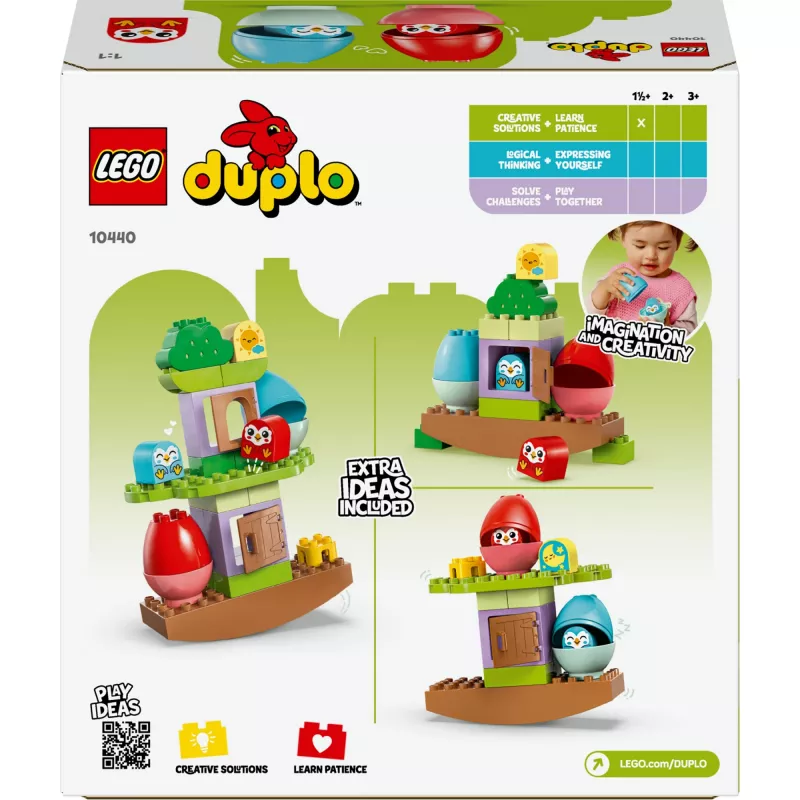 Ehitusmänguasi LEGO DUPLO Tasakaalustamise ja ladumise puu 10440 — 27 tk, alates 1,5+ aastat, suured värvilised klotsid