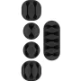 Kaabliklamber Goobay 70683 Lauale Seinale Must 5 tk