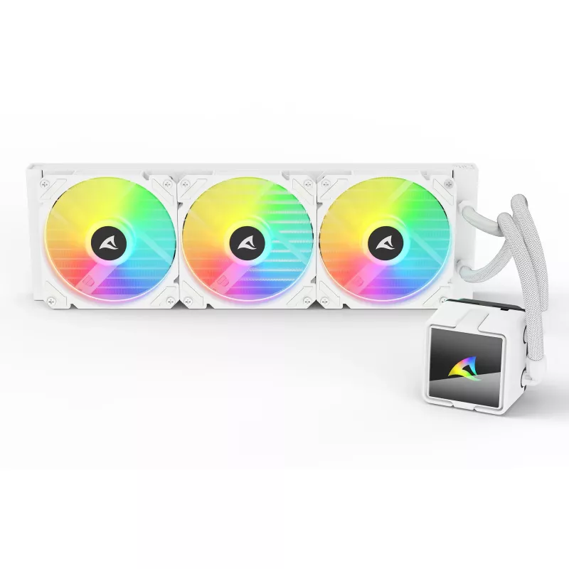Kõik-ühes CPU vesijahuti Sharkoon S60 ARGB Valge 360mm radiaator