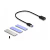 SSD-korpus DeLOCK USB 3.2 Gen 2 PlayStation 5 jaoks M.2 NVMe tööriistavaba