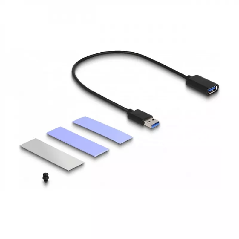 SSD-korpus DeLOCK USB 3.2 Gen 2 PlayStation 5 jaoks M.2 NVMe tööriistavaba