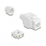 RJ45 Keystone-moodul DELOCK 90721 Cat.6A UTP 180° pistikupesa LSA