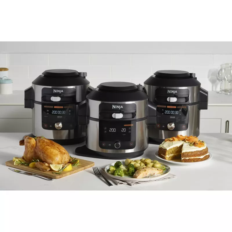 Multikeetja Ninja OL750EU 7,5 L 1760 W Must Roostevaba Teras, 14 automaatset programmi