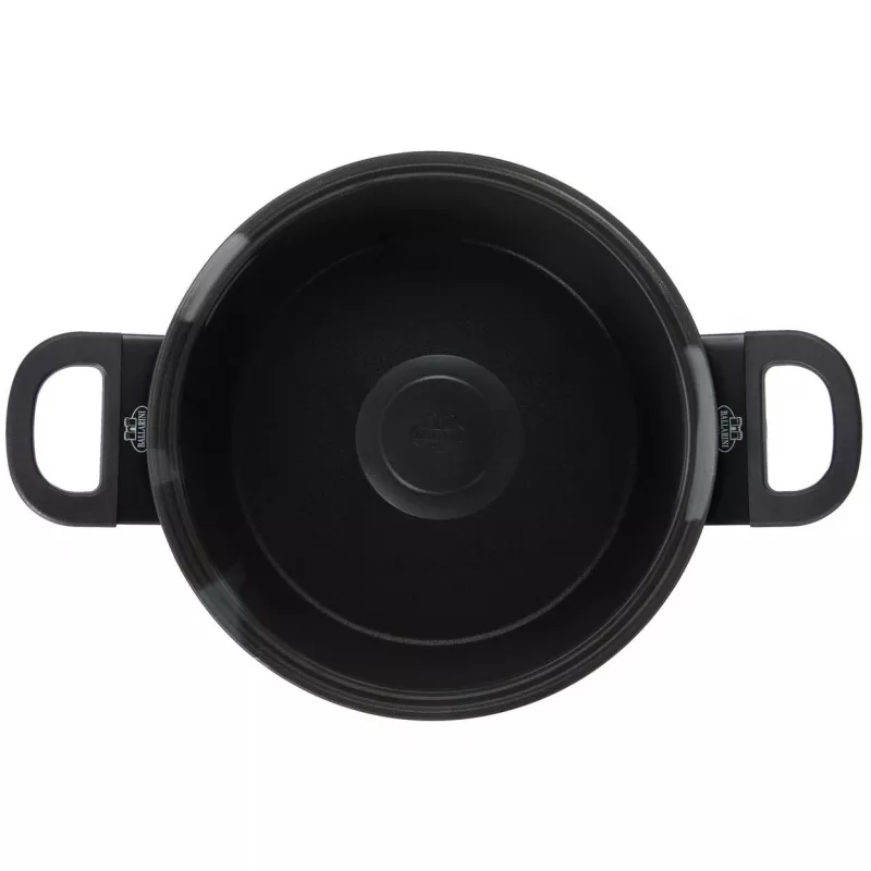 Kastrul BALLARINI 75002-920-0 ümmargune must alumiinium 20 cm