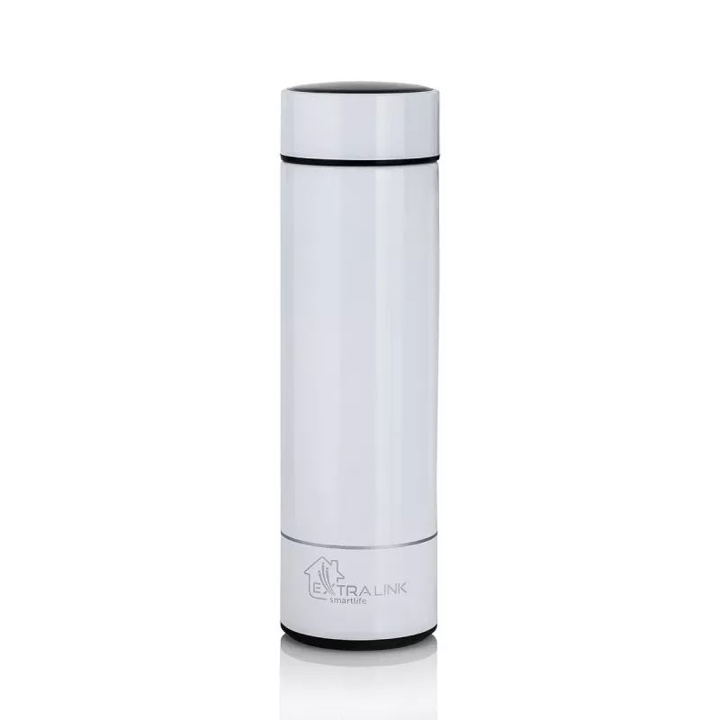 Extralink Smart Travel Mug White, termotass temperatuurinäidikuga
