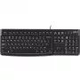 Logitech K120 klaviatuur USB QWERTY hispaania must (920-002499)