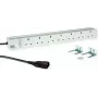 Toitejaotusmoodul Bachmann 19z ALU 7xUK BM0012501 — alumiiniumkorpus, 7 UK pistikupesa