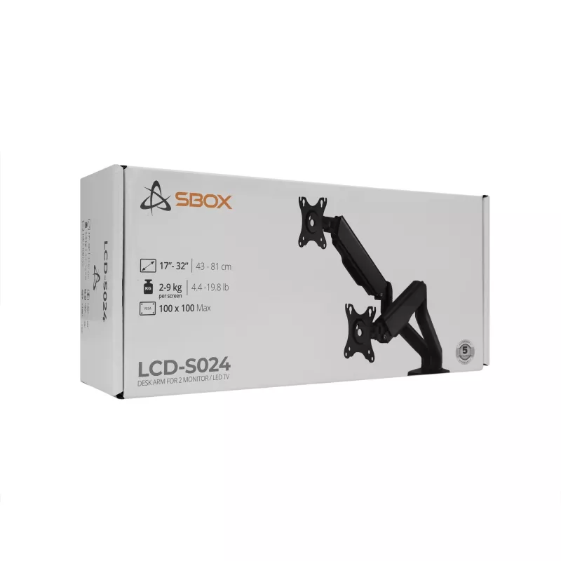 Sbox lauaalune LCD-S024-2 (17-32/2x2-9kg/100x100)