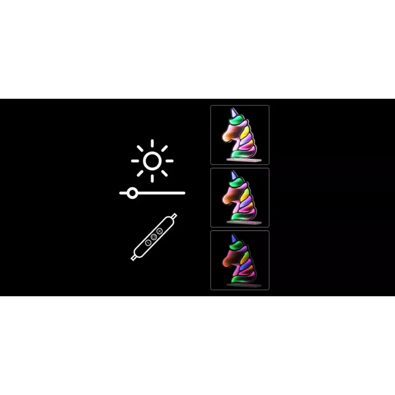Neoontuled MANTA Style UNICORN MASNL134MT tunneliefektiga — dekoratiivne LED-paneel ruumivalgustuseks