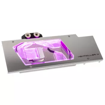 Watercool Heatkiller IV Radeon RX 5700 XT jaoks, RGB - akrüül + nikkel, hõbedane