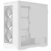 Arvutikorpus AEROCOOL D520A Midi-Tower ATX karastatud klaas RGB — valge