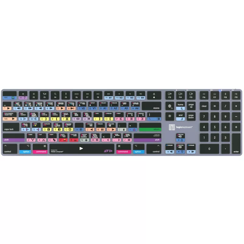 Logickeyboard Avid Media Composer - Pro Titan UK Mac - klaviatuur - QWERTY