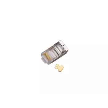 RJ45 STP Cat.5e sirge pistik Alantec WT116 pakk 100 tk, varjestatud pistik 8P8C kaablitele