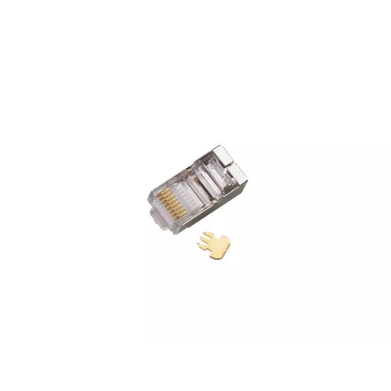 RJ45 STP Cat.5e sirge pistik Alantec WT116 pakk 100 tk, varjestatud pistik 8P8C kaablitele