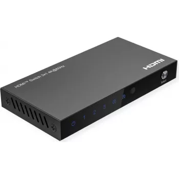 ROLINE HDMI-lüliti 3-suunaline 4K60Hz HDCP2.3+ IR kaugjuhtimispult (14.01.3616)