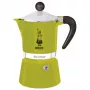 Bialetti Rainbow 0,06 L alumiiniumist termoplastist roheline kohvimasin
