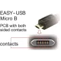 DeLOCK EASY-USB 2.0 kaabel, tüüp-A-pistik Micro-B isasele, nurga all, 5 m, must