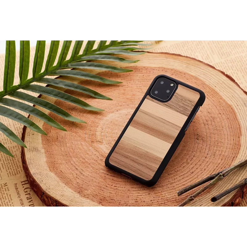 man and wood nutitelefoni ümbris iPhone 11 Pro Max jaoks — must
