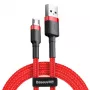 USB-kaabel Baseus CAMKLF-C09 2m USB A Micro-USB B Punane