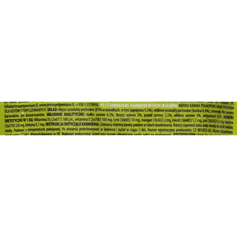 Märg kassitoit Brit Premium by Nature Lamb steriliseeritud kassidele 100 g