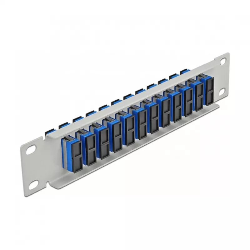 Fiber Optic Patch Panel DeLOCK 10 tolli 12 port SC Duplex Sinine 1U Hall