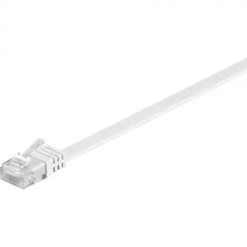 Wentronic Goobay CAT 6 lame patch-kaabel, U/UTP, valge, 1,5 m – vaskmaterjal (95192)