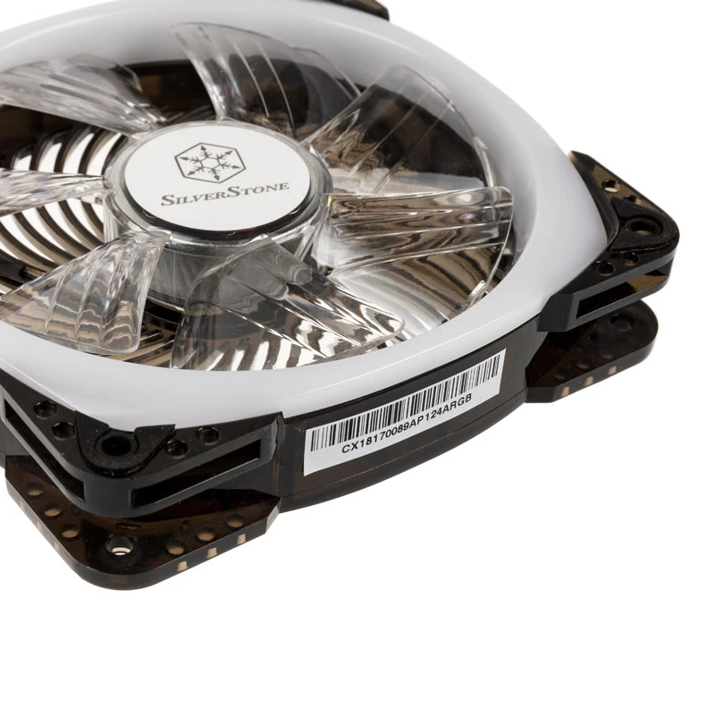 SilverStone SST-AP124-ARGB 120 mm ARGB-korpuseventilaator - must