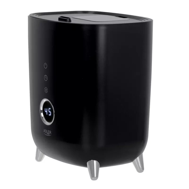 Adler | AD 7972 | Õhuniisutaja | 23 W | Veepaagi maht 4 L | Sobib ruumidesse kuni 35 m² | Ultraheli | Niisutusvõimsus 150-300 ml/h | Must