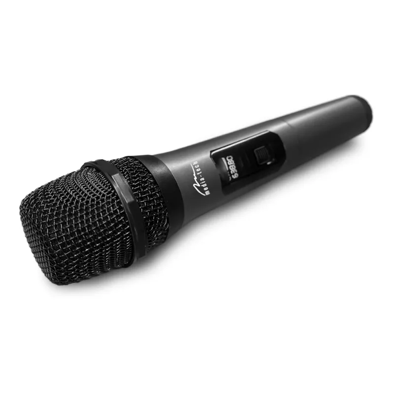 Karaokemikrofon MEDIA-TECH MT398, juhtmevaba, USB-C, aku, 20 m ulatus, must