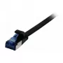 Synergy 21 patch-kaabel RJ45, CAT6A 500Mhz, 0,15m, must, U/FTP, Lame, TPE(Superflex), AWG32, Synergy 21 - Kaabli tüüp U-FTP - Juhtmepaarid fooliumiga varjestatud
