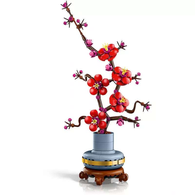 LEGO Icons ploomiõie lilledekoratsiooni väljapanekukomplekt 10369, mitmevärviline