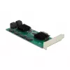 DeLOCK 8 pordiga SATA PCI Express x1 kaart, madalprofiil