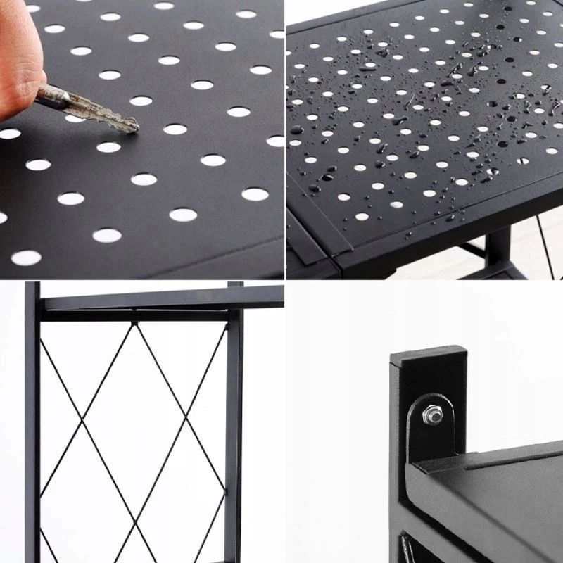 Top e shop riiul FS004 aiatööriistadele — eraldiseisev tsingitud teras, 720×340×1270 mm, 50 kg kandevõime