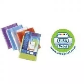 ELBA Polyvision esitluskaust, 80 taskut, sorteeritud, A4, PP, 0,7 mm, läbipaistev, eesmise taskuga - 10 tk (100205933)